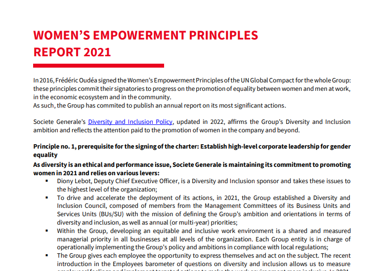 Oxfam-Women's Empowerment Principle's Report